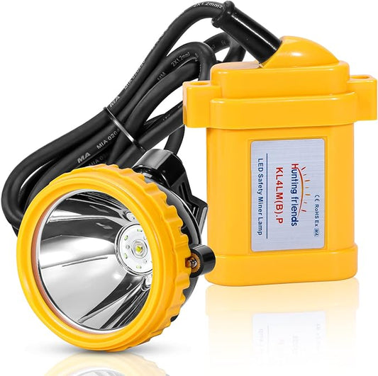 Superbright LED Mining Light KL4LM(B).Plus Miner Cap Lamp Waterproof Underground Headlamp Explosion-Proof Hard Hat Headlamp