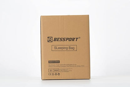 Bessport Sleeping Bag Winter | Flannel Lined 18℉ - 32℉ Extreme 3-4 Season Warm & Cool Weather Adult Sleeping Bags Large | Lightweight, Waterproof for Camping, Backpacking, Hiking