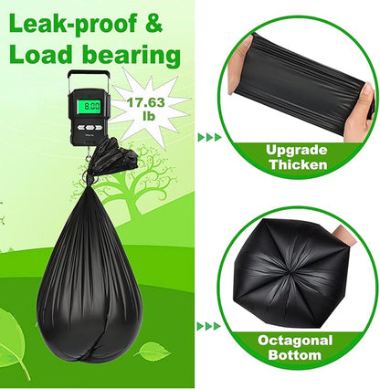 108 Portable Toilet Bags, 8 Gallon Biodegradable Camping Toilet Bags for Portable Potty, Thickened Compostable Toilet Waste Bags for 5 Gallon Bucket Trash Can Bin Liner RV Toilet Camping Car Outdoor