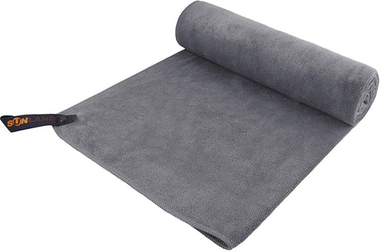 SUNLAND Microfiber Gym Bath Towel Ultra Soft Travel Camping Towel Super Absorbent Swimming Sport Towel for Adults and Children 24inchX48inch