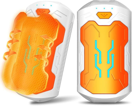 Hand Warmers Rechargeable, 2 Pack 20Hrs Long Heating Pocket Size Electric Handwarmers, Portable USB Hand Warmer Heater Therapy Great Gift for Christmas Outdoors, Hunting, Golf, Camping Men Women