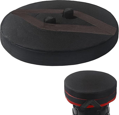 Thick Seat Cushion for Telescopic Stools (Exclude Stool), Chair Pads with Soft Foam and Two Pegs Fit in Round Collapsible Folding Stools (Cushion Only)