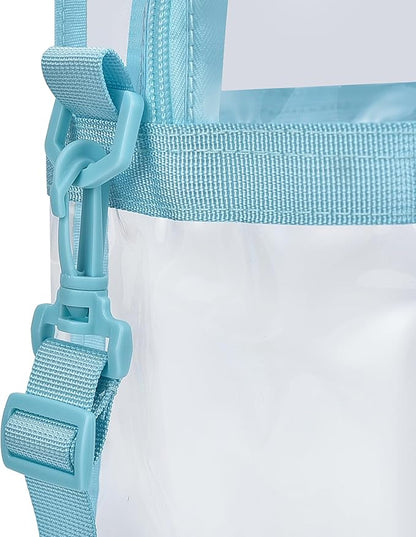 USPECLARE Clear Tote Stadium Approved, Security Travel & Gym Clear Bag for Work Sports Games Concerts