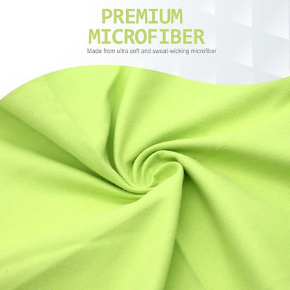 Eunzel Quick Dry Camping Towel, Microfiber Travel Towel 3 Size at 1 Pack,Fast Drying Towel Set for Camping, Beach, Gym, Sports, Yoga & Swimming Pool, Olive