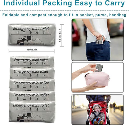 Disposable Urinal Bag, 12/24 Pcs 700ML Emergency Urine Bag, Portable Camping Pee Bag, Unisex Urinal Bag, Travel Urine Bag Vomit Bag for Traffic Jams, Camping, Hiking