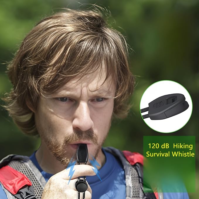 Signal Mirror Military Grade 3 x 5 Inch - Camping Mirror with Survival Whistle - Perfect for Outdoor Explorers SOS Signaling & Hikers Kits