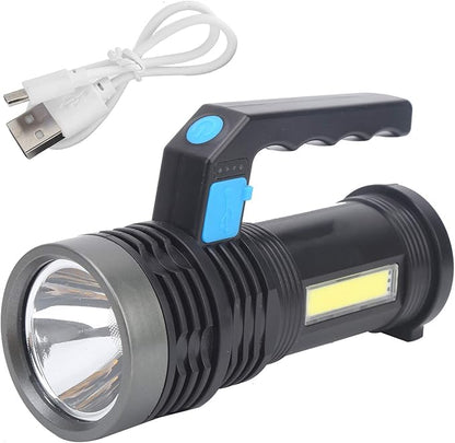 Rechargeable Spotlight, Handhold Searchlight, Outdoor Long-Range Strong Light Flashlight, 1200mAh LED Spotlight for Home, Outdoor Activities, Camping