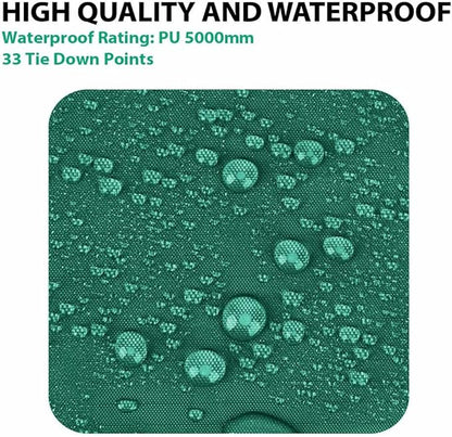 Gold Armour Rainfly Tarp Hammock, Premium 14.7ft/12ft/10ft/8ft Rain Fly Cover, Waterproof Ultralight Camping Shelter Canopy, Survival Equipment Gear Camping Tent Accessories (Green 12ft x 10ft)