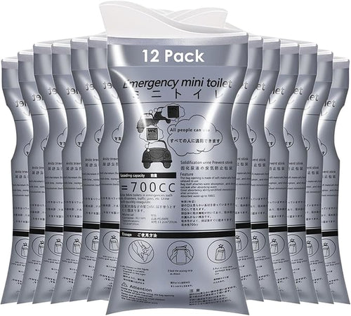 Disposable Urine Bags, 12/20 Pack Pee Bags for Travel for Women Men, Emergency Toilet Pee Bags, Portable Urinal Bag Vomit Bag for Traffic Jams, Camping, Hiking, Pregnant, Patient, Kids