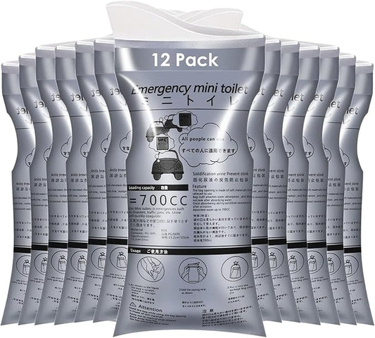 Disposable Urine Bags, 12/20 Pack Pee Bags for Travel for Women Men, Emergency Toilet Pee Bags, Portable Urinal Bag Vomit Bag for Traffic Jams, Camping, Hiking, Pregnant, Patient, Kids