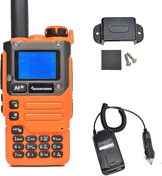 Quansheng UV-K5(8) Multifunction UHF/VHF 5W Handheld Two Way Radio, AM/FM/DTMF NOAA Weather Alarm Ham Radio for Hiking Camping Trip, Chirp Compatible, Support Firmware Updates, Emergency Alarm