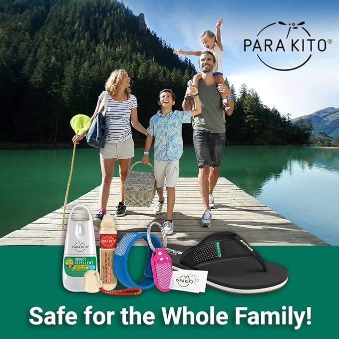 PARA'KITO Bug & Mosquito Bracelets for Kids | Mosquito Spray Alternative | Waterproof, Outdoor Insect Wristband w/Natural Essential Oils | Hiking, Trekking & Camping Accessories (Llama)