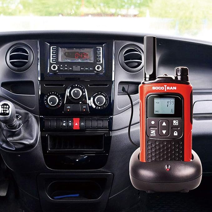 Rechargeable Walkie Talkies for Adults, 2 Pack Two-Way Radios Long Range 5 Miles for Family Camping Boys Girls Gift