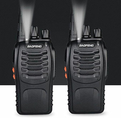 Walkie Talkies for Adults Long Range Baofeng BF-888S Professional Handheld 16 Channel Two Way Radio with Earpieces, Rechargeable Battery, Flashlight, Walky Talky for Family Hiking Skiing(2 Pack)