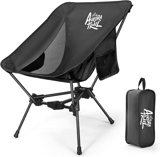 Ultralight Backpacking Chair,Compact Folding Camping Chair,Supports 300lbs,Portable Travel & Hiking Chair,Lightweight Design,Perfect for Hiking Gear, Picnics and Traveling