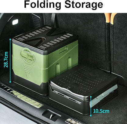 Portable Camping Toilets Porta Potty (Green)-Collapsible Outdoor Emergency Toilet with Cover,Suitable for Camping,Hiking,Traffic Jams,Outdoor Excretion.