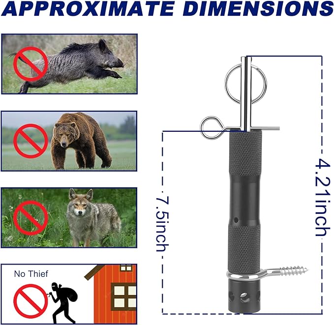 Perimeter Trip Alarm, Camping Trip Wire Alarm Device, Early Warning Security System for Camping and Property Safety, Use 209 Primers