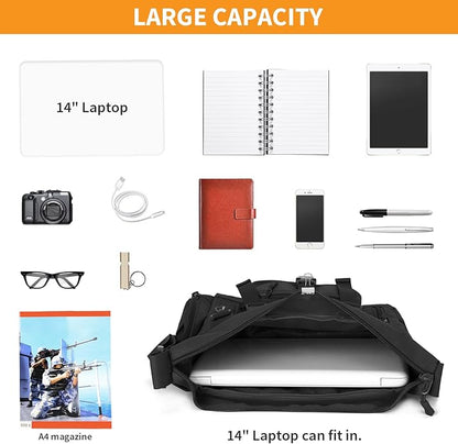 HUNTVP Tactical Messenger Bag Shoulder Bag Cross Body Bag Belt Sling Bags Laptop For Working Cycling Hunting Camping