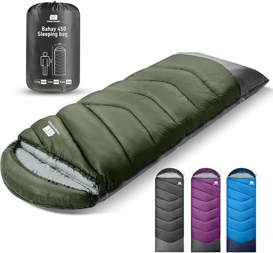 Sleeping Bags for Adults Cold Weather & Warm,Backpacking Camping Sleeping Bag for Tall Girls Boys,Lightweight,Compact,Waterproof Camping Gear for Traveling,Hiking,Hotel,Outdoor & Indoor