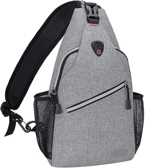 MOSISO Rope Sling Backpack (Up to 13 inch), Multipurpose Crossbody Chest One Shoulder Outdoor Travel Hiking Daypack