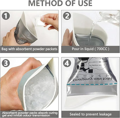 Emergency Portable Urine Bag, 12/24 PCS Travel Urinal Bag for Women/Men, 800ML Disposable Urine Bag Suitable Pee Bags for Travel for Camping, Traffic Jams, Pregnant Women, Children, Patients