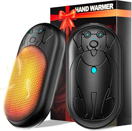 Electric Hand Warmers Rechargeable 2 Pack, 3000Mah*2 Portable Hand Warmer Battery Operated, Fun & Practical & Useful Gifts for Men Chrismas, Outdoor Camping Gifts, Hunting Accessories and Gear