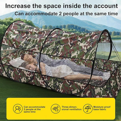 Portable Outdoor Camping Tent Net Does Not Require Installation, Designed to Be Compact and Lightweight, Making It Perfect for Camping, Trekking Person Tent.