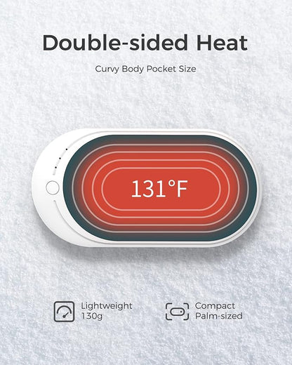 OCOOPA Hand Warmers Rechargeable, 1 Pack 5200mAh Electric Portable Pocket Heater, Heat Therapy Great for Raynauds, Hunting, Golf, Camping, Women Mens Gifts