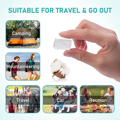 10PCS Compressed Towels, Reusable Toilet Paper Tablets Coin Tissues Camping Wipes, Portable Towels for Home Beauty and Outdoors Hiking