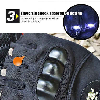 LED Flashlight Gloves, Half Finger Lighted Gloves Gifts for Men Women, Flashlight Gloves with 8 LEDs Stocking Stuffers Cool Gadgets Christmas Birthday Gifts for Men and Women