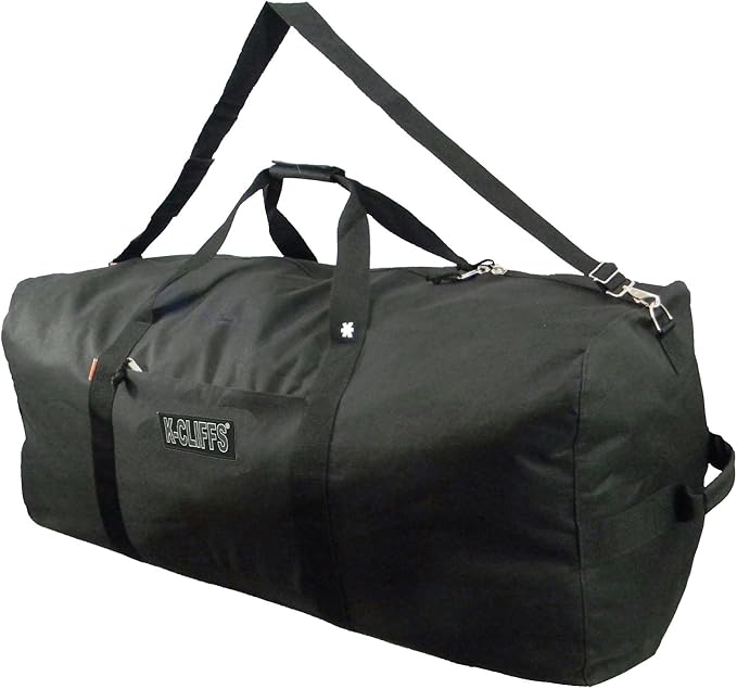 Heavy Duty Cargo Duffel Large Sport Gear Drum Set Equipment Hardware Travel Bag Rooftop Rack Bag (36" x 17" x 17", Black)