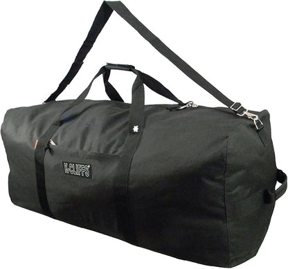 Heavy Duty Cargo Duffel Large Sport Gear Drum Set Equipment Hardware Travel Bag Rooftop Rack Bag (36" x 17" x 17", Black)