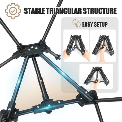 Ultralight Backpacking Chair,Compact Folding Camping Chair,Supports 300lbs,Portable Travel & Hiking Chair,Lightweight Design,Perfect for Hiking Gear, Picnics and Traveling