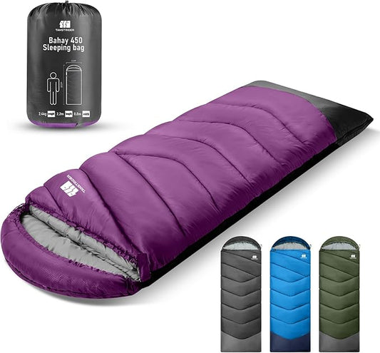 Sleeping Bags for Adults Cold Weather & Warm,Backpacking Camping Sleeping Bag for Tall Girls Boys,Lightweight,Compact,Waterproof Camping Gear for Traveling,Hiking,Hotel,Outdoor & Indoor
