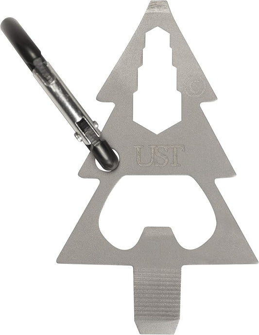 UST Tool-a-Long Multi-Tool Carabiners with Durable, Compact Stainless Steel Construction for Hiking, Kayaking, Camping, Travel and Outdoor Survival