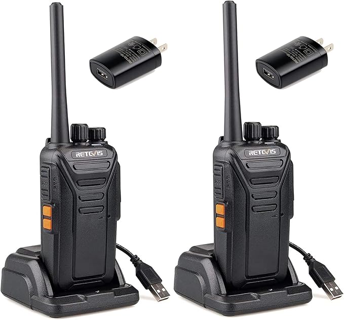 Retevis RT27 Walkie Talkies for Adults,2 Way Radios Rechargeable,VOX,Easy Operation,Durable,Two Way Radio for Family Hiking Camping Road Trip(2 Pack)