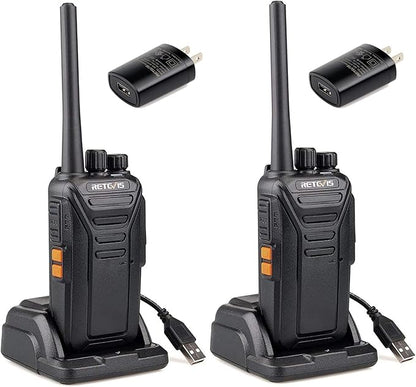 Retevis RT27 Walkie Talkies for Adults,2 Way Radios Rechargeable,VOX,Easy Operation,Durable,Two Way Radio for Family Hiking Camping Road Trip(2 Pack)