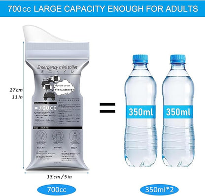 Disposable Urinal Bag, 8/12/24 Pack Unisex Emergency Urine Bag, Portable Camping Pee Bag, Travel Urine Bag Vomit Bag for Traffic Jams, Drivers, Pregnant, Patient, Kids