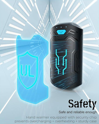 Hand Warmers Rechargeable 2 Pack, ROFWIZ 6000mAh Electric Portable Pocket Heater, are Great Warm Gifts for Women, Men, Heat Therapy, Raynauds, Outdoors, Hunting, Golf, Camping Gear