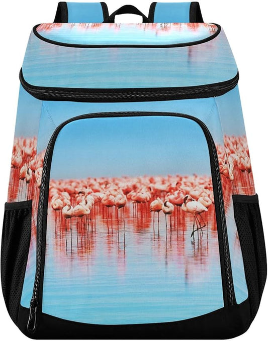 Cooler Backpack Insulated Leak Proof Beach Cooler Bag 30 Cans Waterproof Lightweight Soft Lunch Picnic Cooler for Men Women
