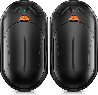 AI Hand Warmers Rechargeable 2 Pack,6000mAh Rechargeable Hand Warmer,20Hrs Long Heating Electric Hand Warmer,Portable Pocket Heater,Pocket Size Hand Warmer, Gifts for Christmas,Camping,Hunting