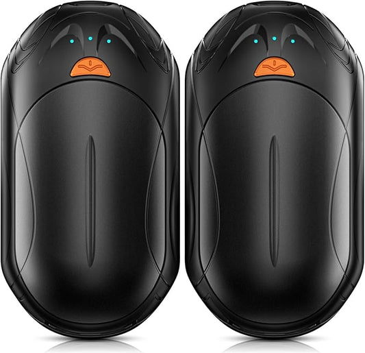 AI Hand Warmers Rechargeable 2 Pack,6000mAh Rechargeable Hand Warmer,20Hrs Long Heating Electric Hand Warmer,Portable Pocket Heater,Pocket Size Hand Warmer, Gifts for Christmas,Camping,Hunting