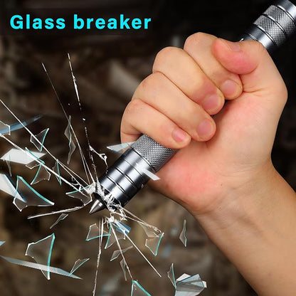 All in 1 Camping Survival Kits with LED Flashlight, Fire Starter, Whistle, Glass Breaker, Compass, Paracord, Tactical Survival Multitool, EDC, Stocking Stuffers and Gifts for Men Women