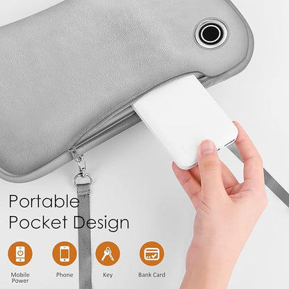 Hand warmers Rechargeable, Portable Graphene Heated Gloves Handwarmers Bag with 10000MAH Power Bank,2 Heating Area&3 Heat Modes, Fast Electric Heating Pouch for Women,Kids, Hunting,Camping&Xmas Gifts