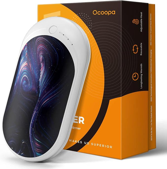 OCOOPA Hand Warmers Rechargeable, 1 Pack 5200mAh Electric Portable Pocket Heater, Heat Therapy Great for Raynauds, Hunting, Golf, Camping, Women Mens Gifts