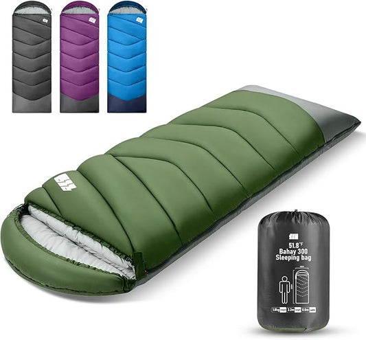 Sleeping Bags for Adults Cold Weather & Warm,Backpacking Camping Sleeping Bag for Tall Girls Boys,Lightweight,Compact,Waterproof Camping Gear for Traveling,Hiking,Hotel,Outdoor & Indoor
