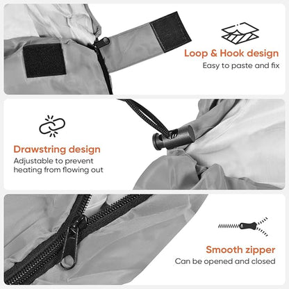 OBTANIM Sleeping Bags Portable Waterproof Camping Sleeping Bag for Adults Kids 4 Seasons Cold Weather or Warm Backpacking Hiking Mountaineering Indoor Outdoor Use