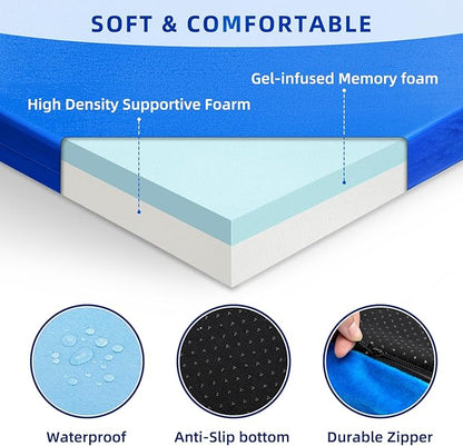 Sleeping Pad for Adults, Comfortable Thick Floor Sleeping Mats for Car Truck Tent with Removable Travel Bag