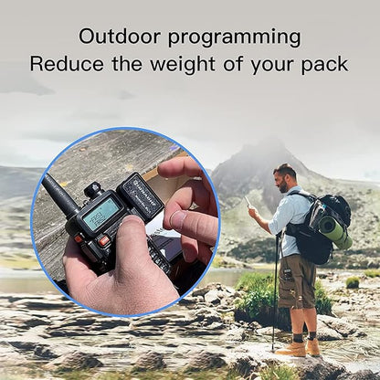 TIDRADIO GM-5R GMRS Radio, Two Way Radio GMRS Repeater Capable, with 3800mAh Battery,Wireless Programmer，Dual Band Scanning Receiver and NOAA Weather & Alarm (2 Pack)
