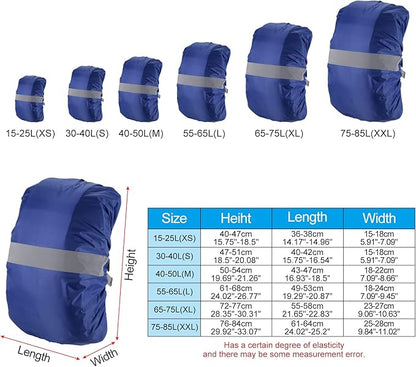 PATIKIL Waterproof Backpack Rain Cover, Non-Slip Backpack Cover with Reflective Strap Stay Dry for Hiking, Camping, Hunting